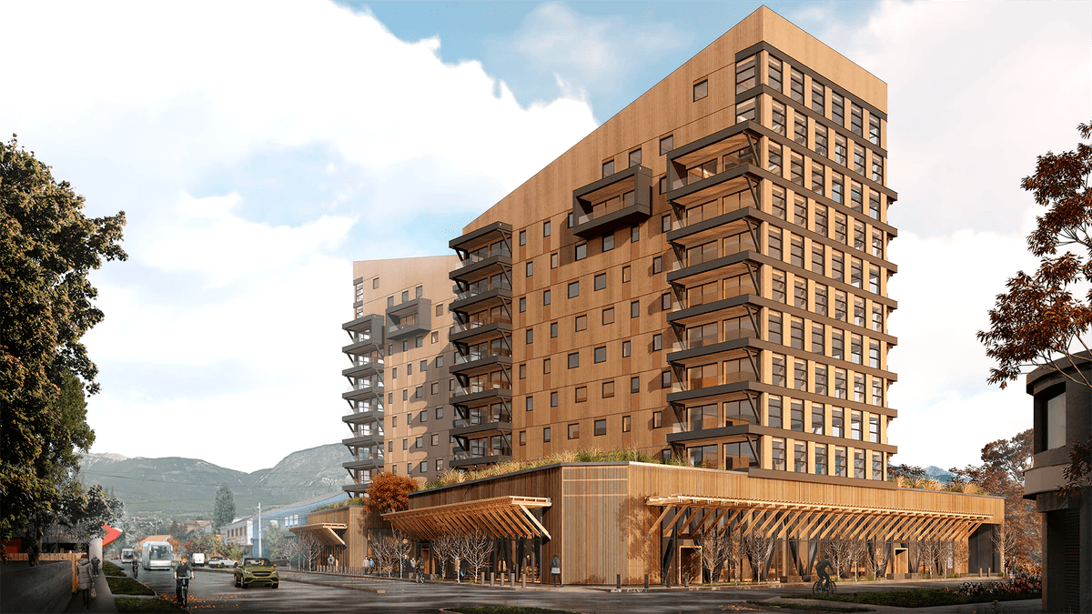 Edificio sustentable de madera en Coyhaique